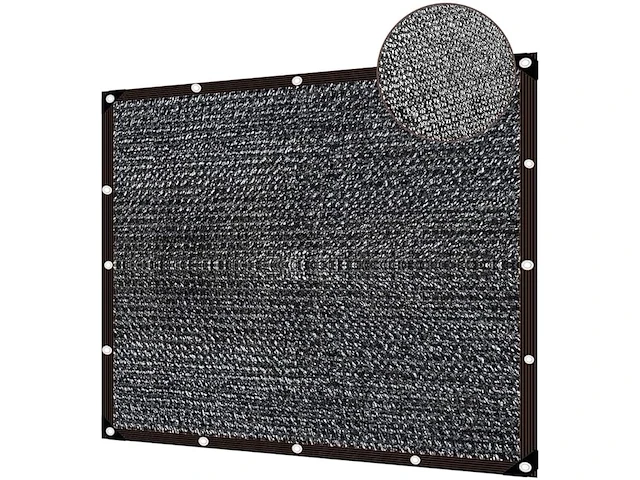 Schaduwnet 3*6m zwart - afbeelding 1 van  3