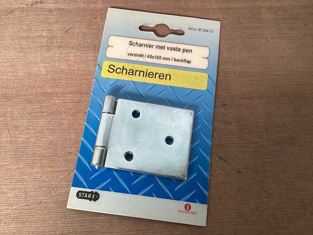 Scharnier 45x105 mm, verzinkt (66x) - afbeelding 1 van  3