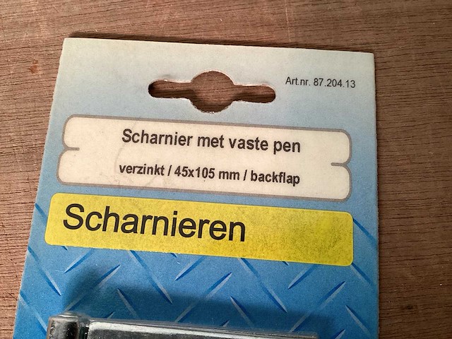 Scharnier 45x105 mm, verzinkt (66x) - afbeelding 2 van  3