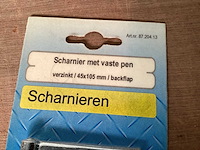 Scharnier 45x105 mm, verzinkt (66x) - afbeelding 2 van  3