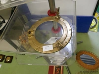 Scheepsraam in massief koper - afbeelding 1 van  1