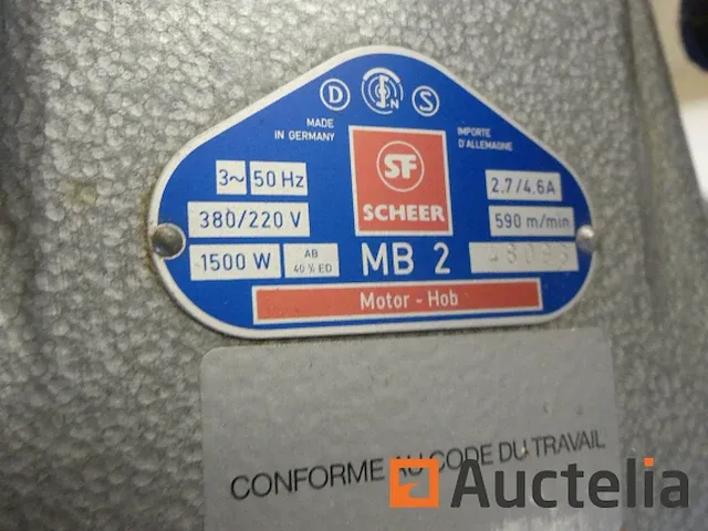 Scheer mb 2 draagbare band schuurmachine - afbeelding 3 van  4