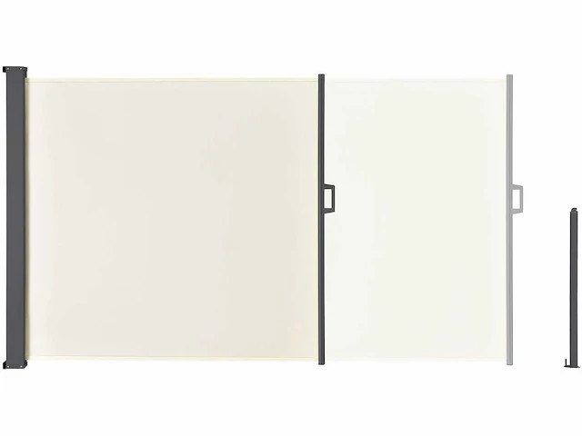 Scheidingswand 160 x 300 cm, uitschuifbaar en ondoorzichtig - afbeelding 3 van  4