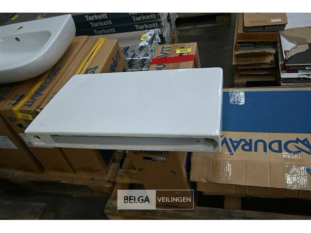 Scheidingswand voor urinoirs l70xb40 cm wit - afbeelding 1 van  2
