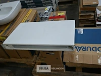 Scheidingswand voor urinoirs l70xb40 cm wit - afbeelding 1 van  2