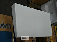 Scheidingswand voor urinoirs l70xb40 cm wit - afbeelding 2 van  2
