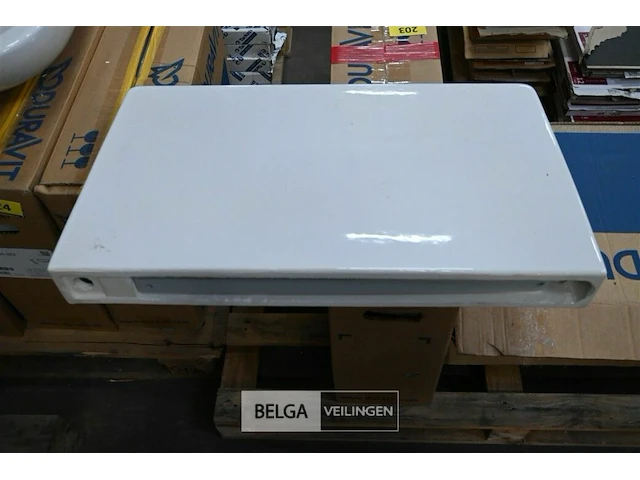 Scheidingswand voor urinoirs l70xb40 cm wit - afbeelding 1 van  1