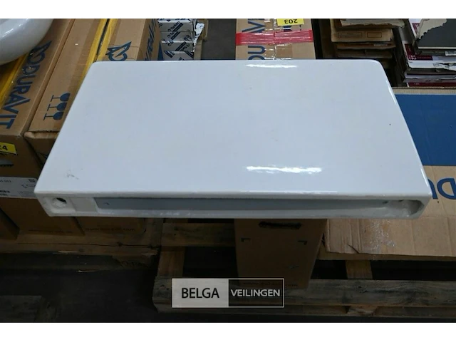 Scheidingswand voor urinoirs l70xb40 cm wit - afbeelding 1 van  1