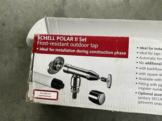 Schell polar ii set - vorstvrije buitenkraan - afbeelding 1 van  5