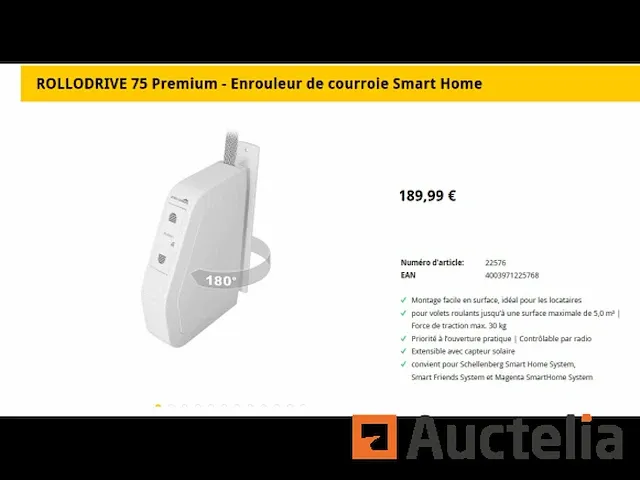 Schellenberg 22576 rollodrive 75 premium riem wikkel motor - afbeelding 1 van  1