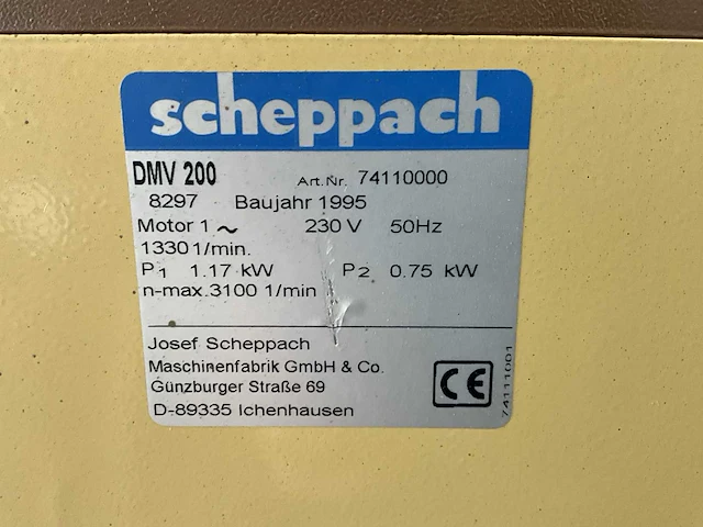 Scheppach dmv 200 houtdraaibank - afbeelding 9 van  9