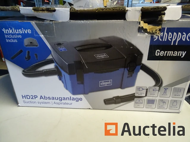 Scheppach hd2p koffer stofzuiger - afbeelding 2 van  3
