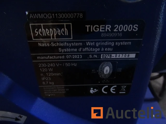 Scheppach tiger 2000s slijpmachine - afbeelding 2 van  7