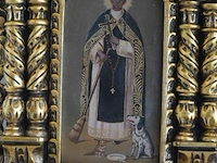 Schiderij in houten gouden kader motief h= 43cm - afbeelding 2 van  6