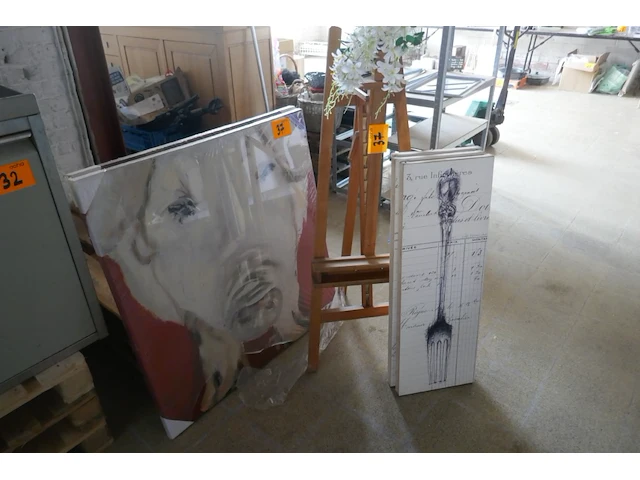 Schilderezel + canvassen - afbeelding 1 van  4