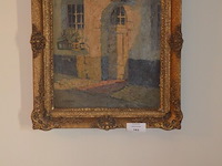 Schilderij, 2 jachttaferelen achter glas - afbeelding 4 van  10