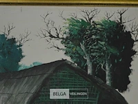 Schilderij "african village" 50x74cm - afbeelding 4 van  4