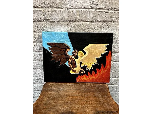 Schilderij angel & demon - afbeelding 1 van  1