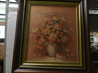 Schilderij bloemen 73x80cm - afbeelding 1 van  2