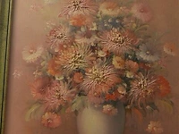Schilderij bloemen 73x80cm - afbeelding 2 van  2