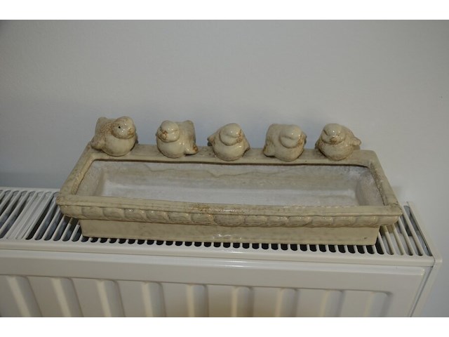 Schilderij bloemen achter glas getekend, 2 sierstukken - afbeelding 9 van  9