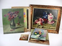 Schilderij bloemen (x10) - afbeelding 2 van  4