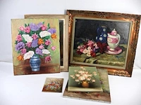 Schilderij bloemen (x10) - afbeelding 3 van  4