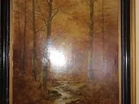 Schilderij bosrivier - afbeelding 1 van  1