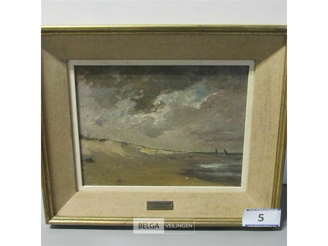 Schilderij em. ed. berchmans 1843 - 1916 ± 36x44 - afbeelding 1 van  4