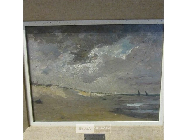 Schilderij em. ed. berchmans 1843 - 1916 ± 36x44 - afbeelding 3 van  4