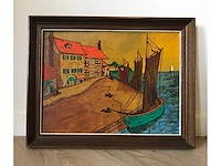 Schilderij expressionisme havenzicht - afbeelding 8 van  14