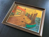 Schilderij expressionisme havenzicht - afbeelding 14 van  14