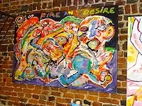 Schilderij fire & desire - dennis epke - afbeelding 2 van  4