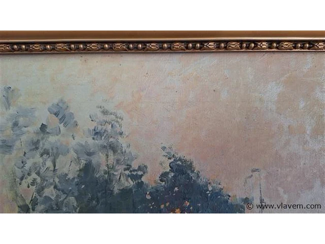 Schilderij, gesigneerd, zie foto's - afbeelding 3 van  9