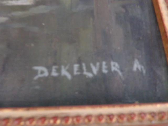 Schilderij getekend dekelver a - afbeelding 2 van  2