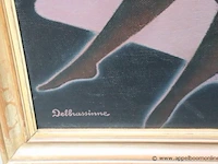 Schilderij getekend delbrassinne 95x75 - afbeelding 2 van  2