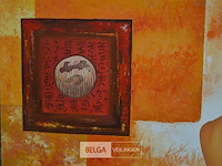 Schilderij getiteld "the chinese lady i" 100x50 cm - afbeelding 2 van  4