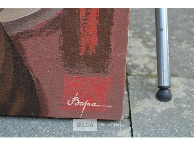 Schilderij getiteld "the chinese lady i" 100x50 cm - afbeelding 4 van  4