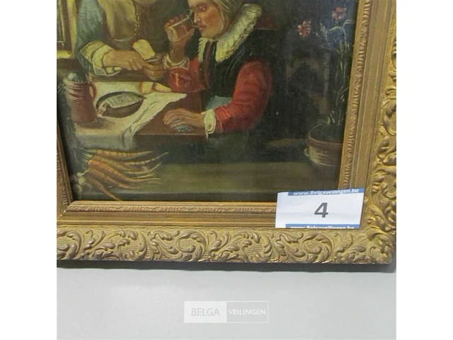 Schilderij gillet gilles 18 eeuwse koppel - afbeelding 2 van  6