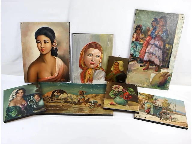 Schilderij gypsy (x8) - afbeelding 1 van  4