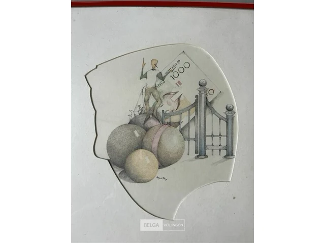 Schilderij 'het leven is van m'n ballen' - stijns tony - afbeelding 3 van  5