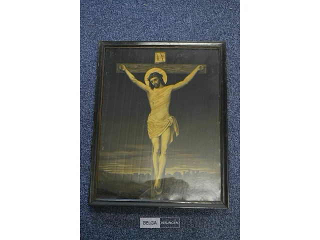 Schilderij "kruisiging" 54x43cm - afbeelding 1 van  5