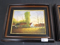 Schilderij landelijk (x3) - afbeelding 2 van  7