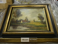 Schilderij landschap 47x42cm - afbeelding 1 van  3