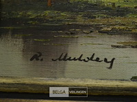 Schilderij landschap 47x42cm - afbeelding 3 van  3