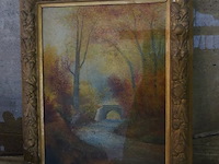 Schilderij landschap van j. neerman - afbeelding 1 van  1