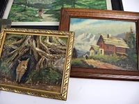 Schilderij landschap (x11) - afbeelding 4 van  5