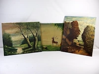 Schilderij landschap (x3) - afbeelding 1 van  7