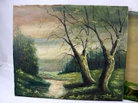 Schilderij landschap (x3) - afbeelding 4 van  7