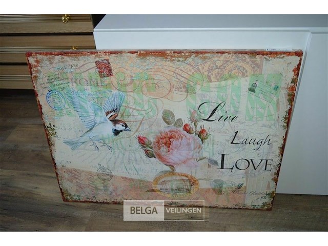 Schilderij (live, laugh, love) - afbeelding 1 van  3